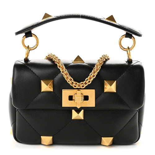 Small Nappa Shoulder Bag - Black