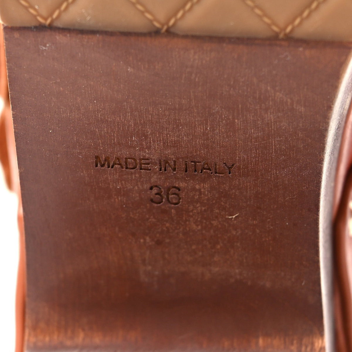Calfskin Handbag - Brown