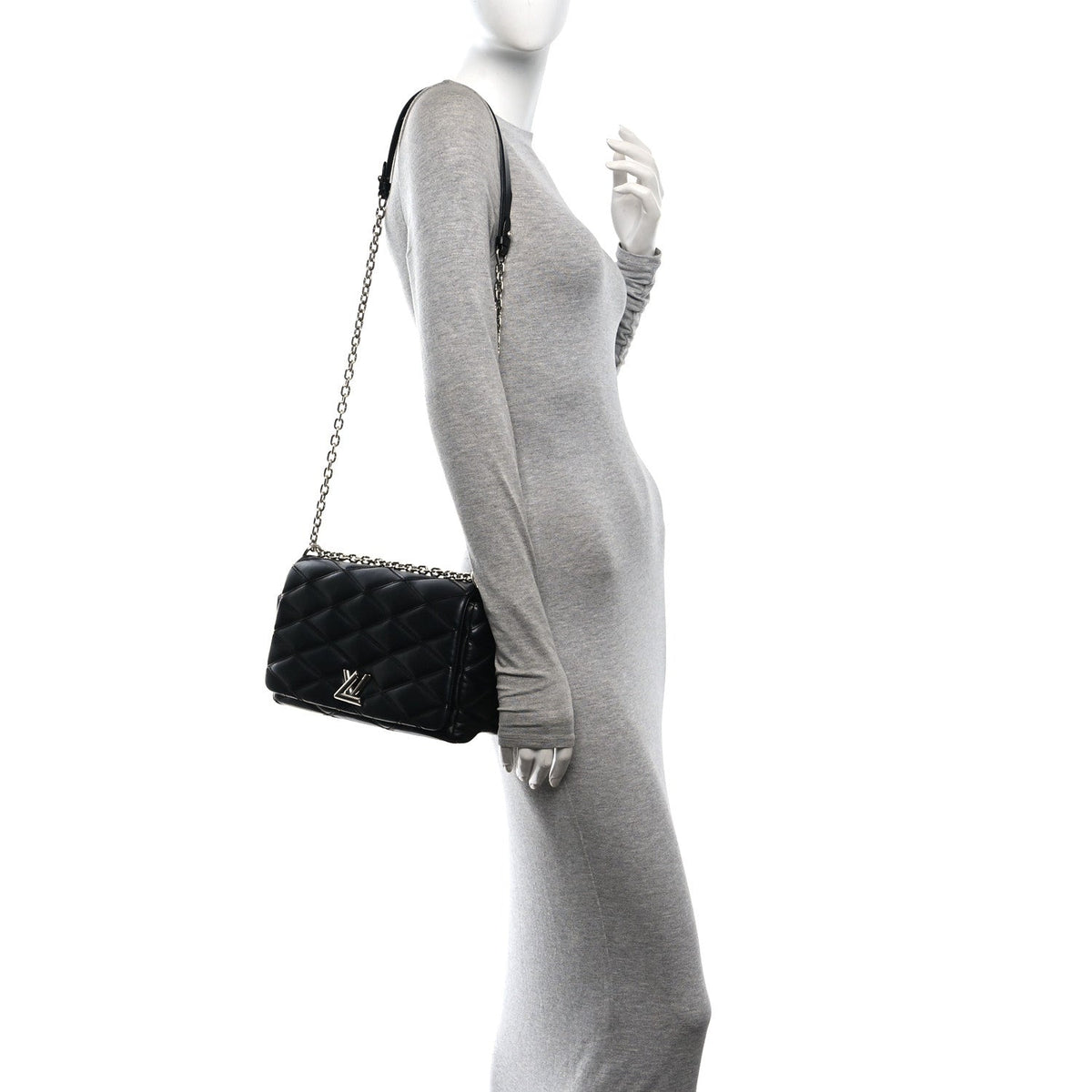 Lambskin Handbag - Black