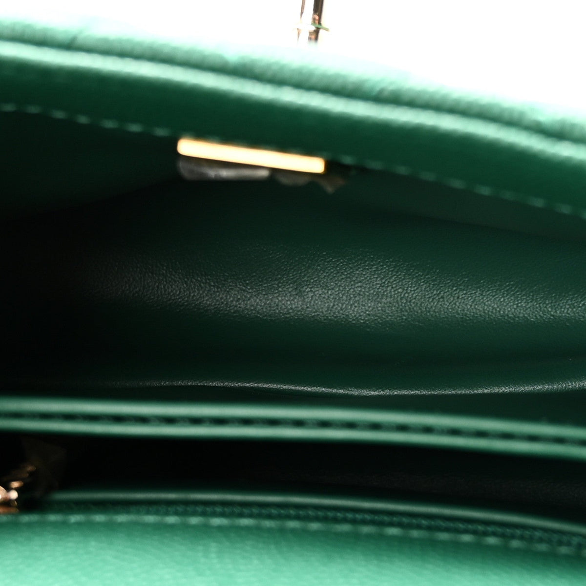 Mini Quilted Caviar Flap Shoulder Bag - Green