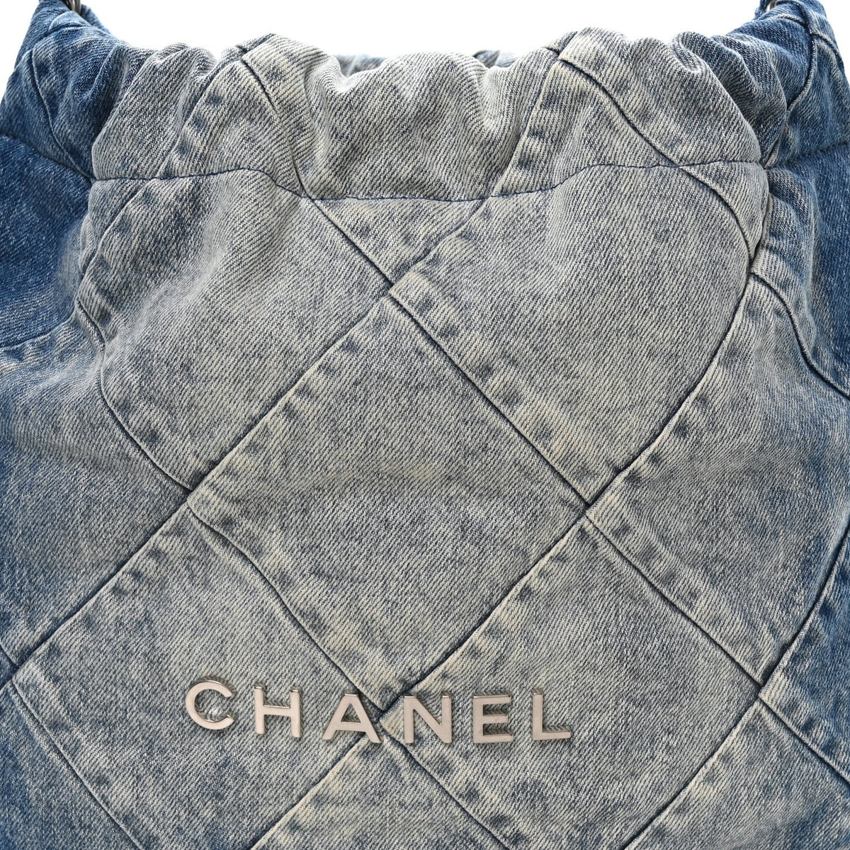 Small Quilted Handbag - Blue