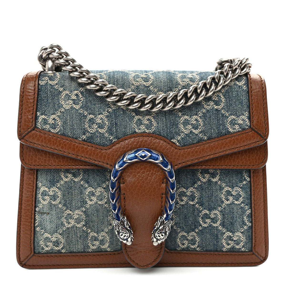 Mini Calfskin Shoulder Bag - Blue
