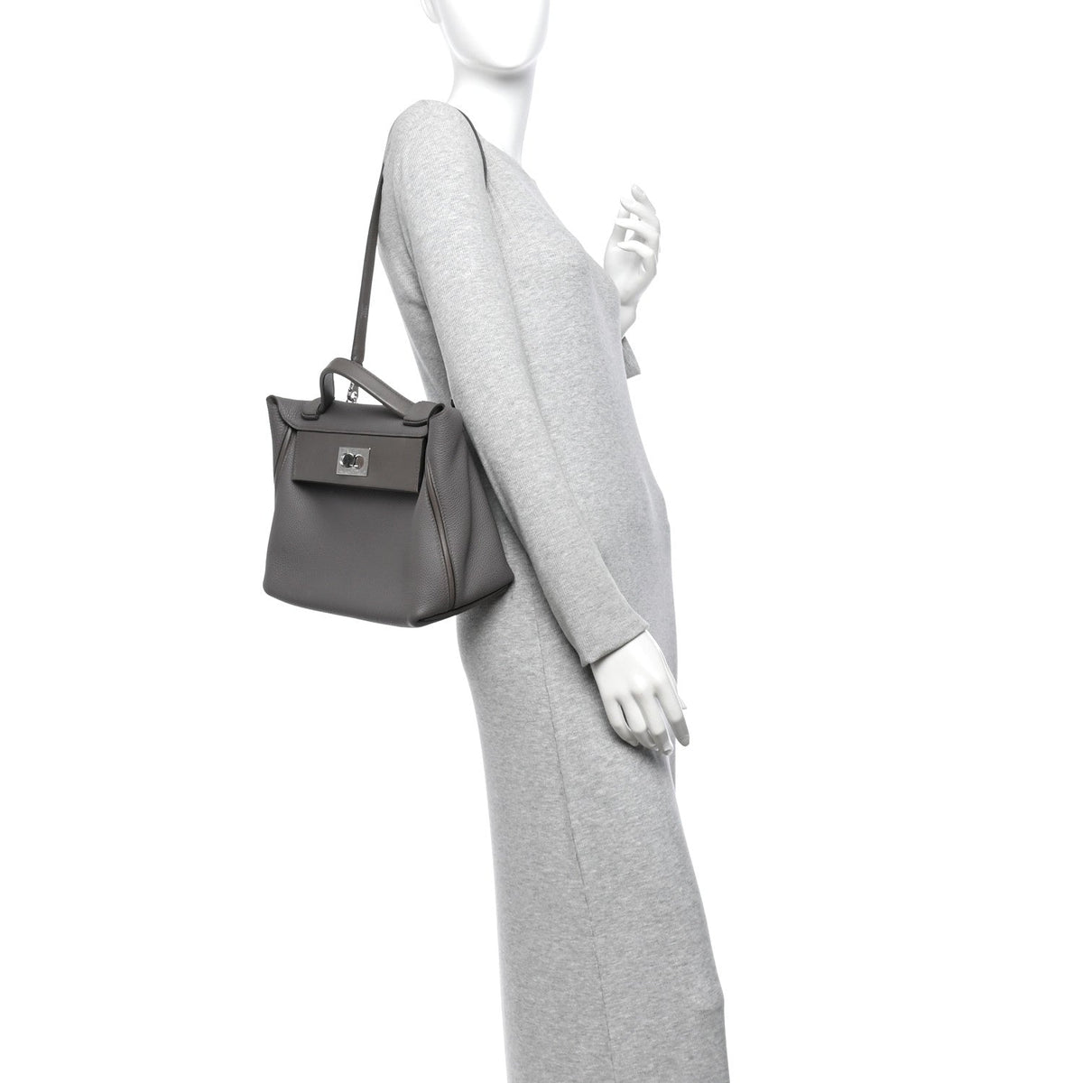 Togo Swift / 29 Gris Asphalte Handbag