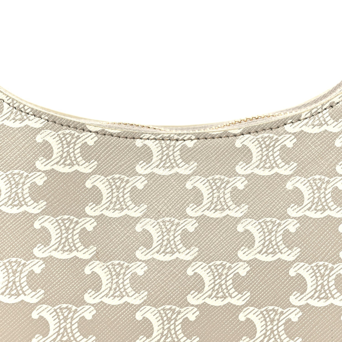 Calfskin Canvas Shoulder Bag