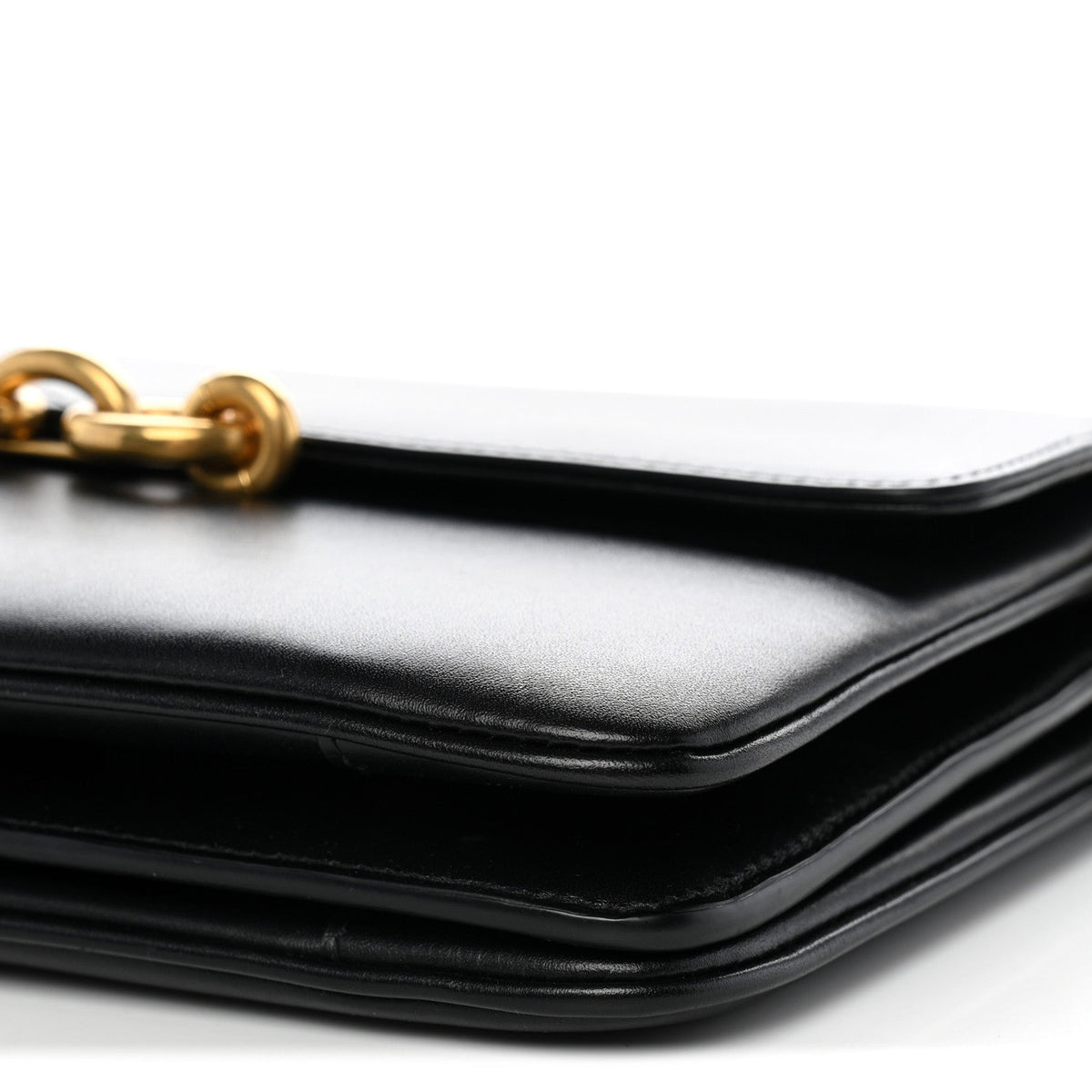 Calfskin Satchel Bag - Black