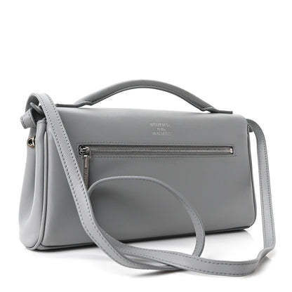 Small Calfskin Clutch Bag - Grey