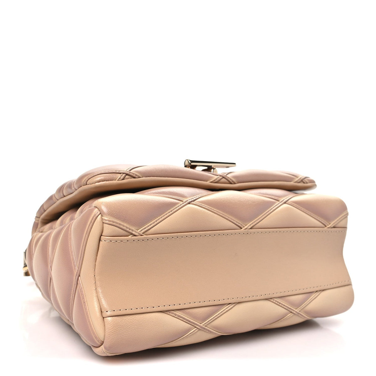 Lambskin Handbag - Beige