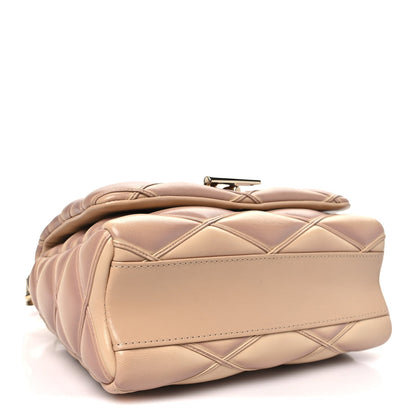 Lambskin Handbag - Beige