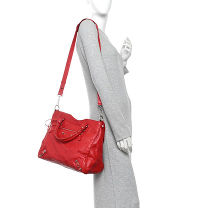 Agneau Giant 12 Silver Hardware Velo Coq Handbag