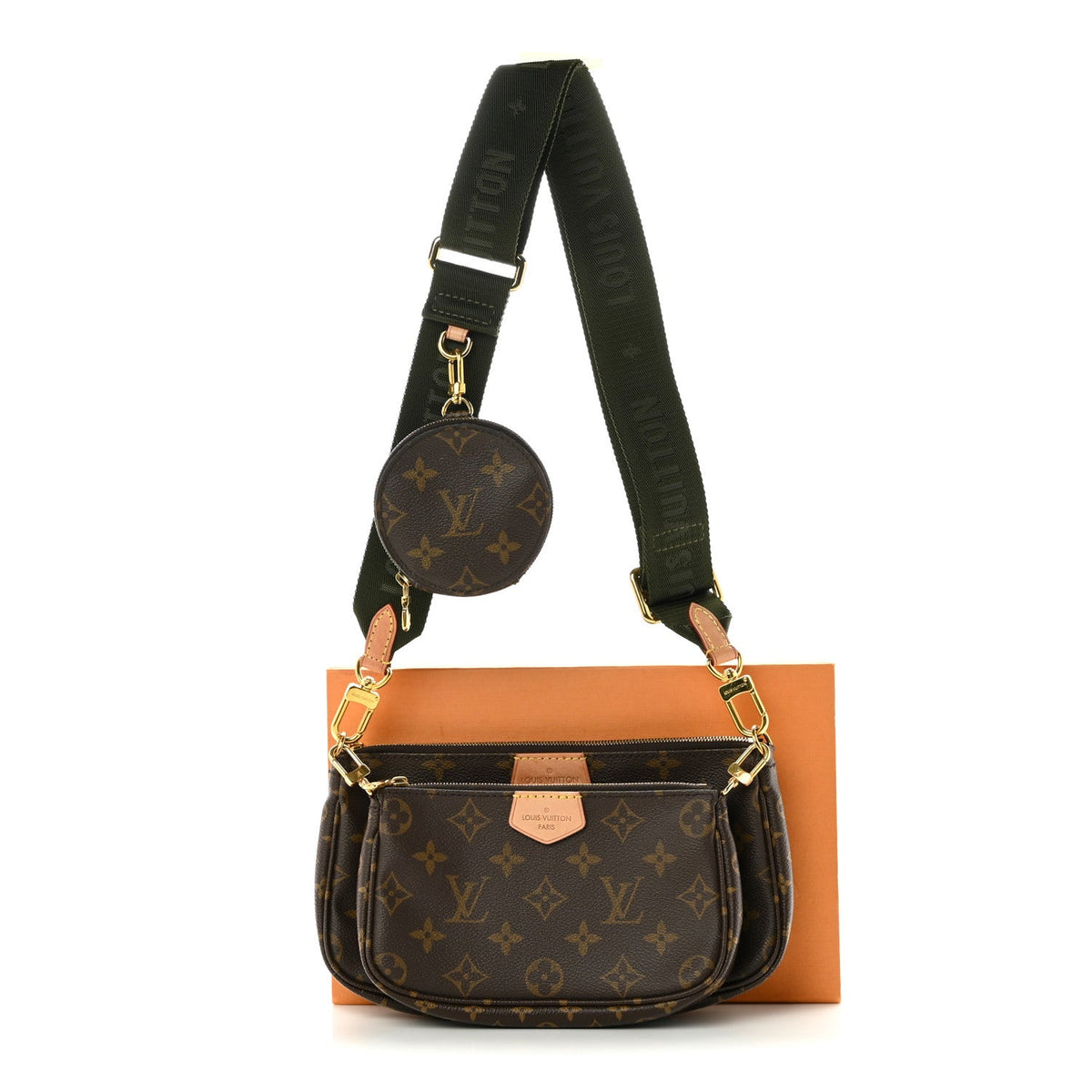 Monogram Multi Pochette Accessories Kaki Handbag