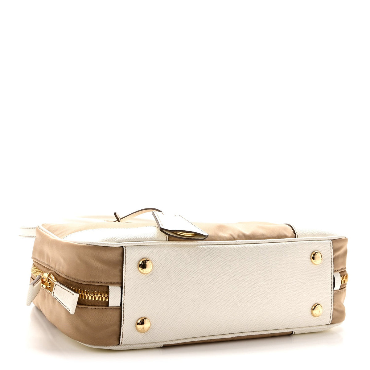 Medium Nylon Handbag - White