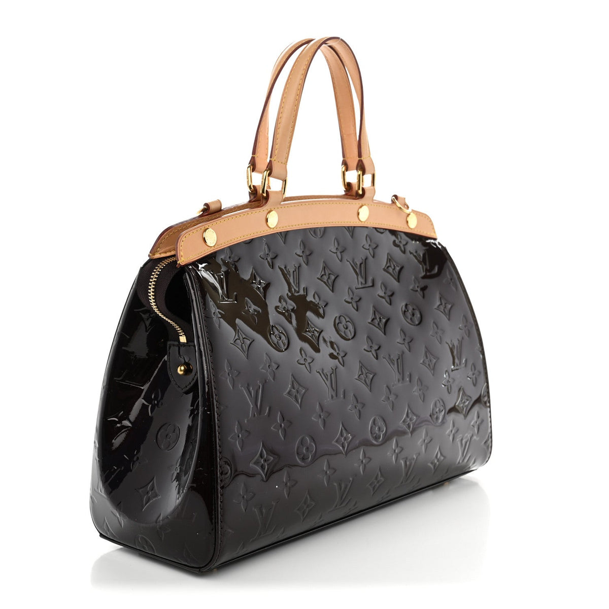 Vernis Brea Mm Amarante Handbag