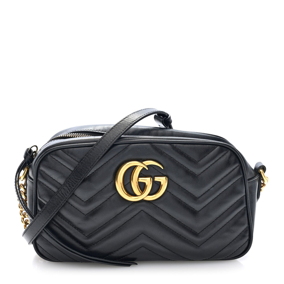 Small Calfskin Shoulder Bag - Black