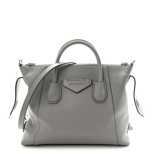 Small Calfskin Handbag - Grey