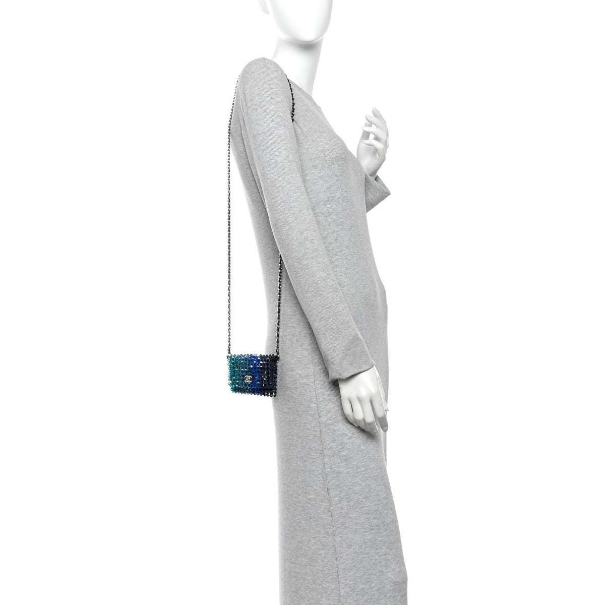 Mini Flap Shoulder Bag - Blue