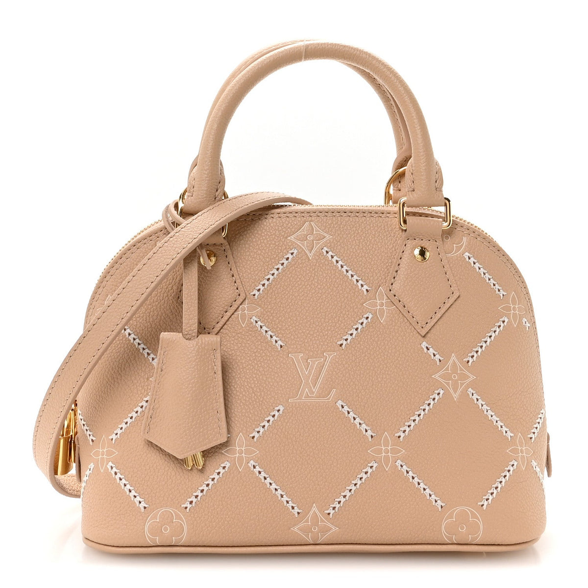Empreinte Bi-Color Alma Bb Hazelnut Handbag