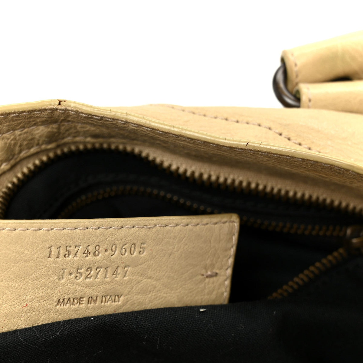 Agneau Classic Hardware City Dune Handbag