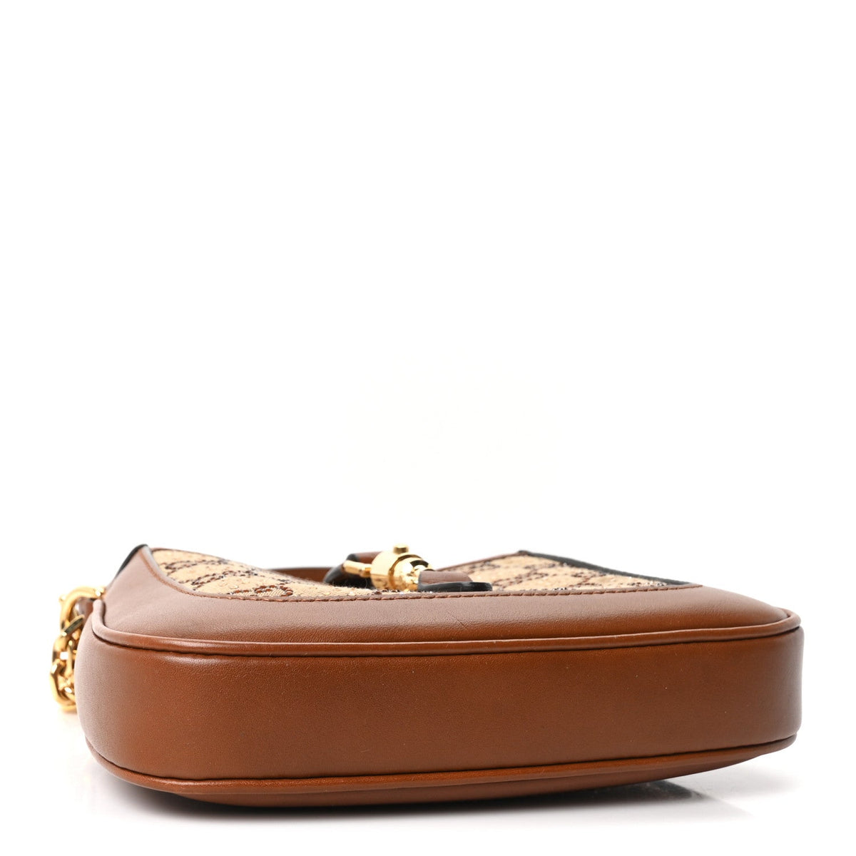 Mini Calfskin Canvas Hobo Bag