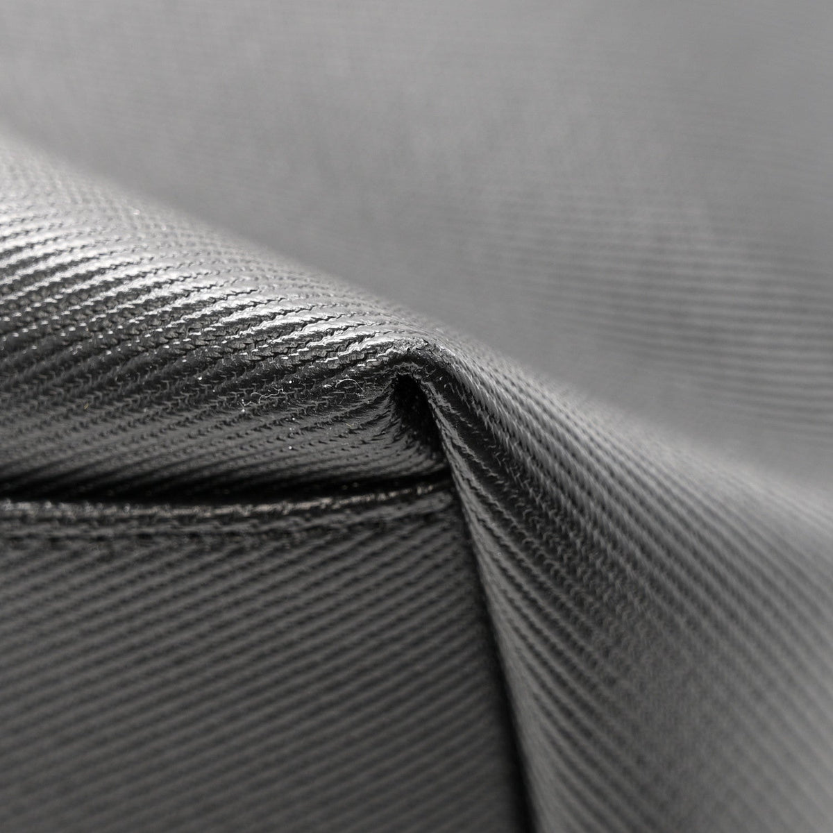 Calfskin Canvas Handbag - Black