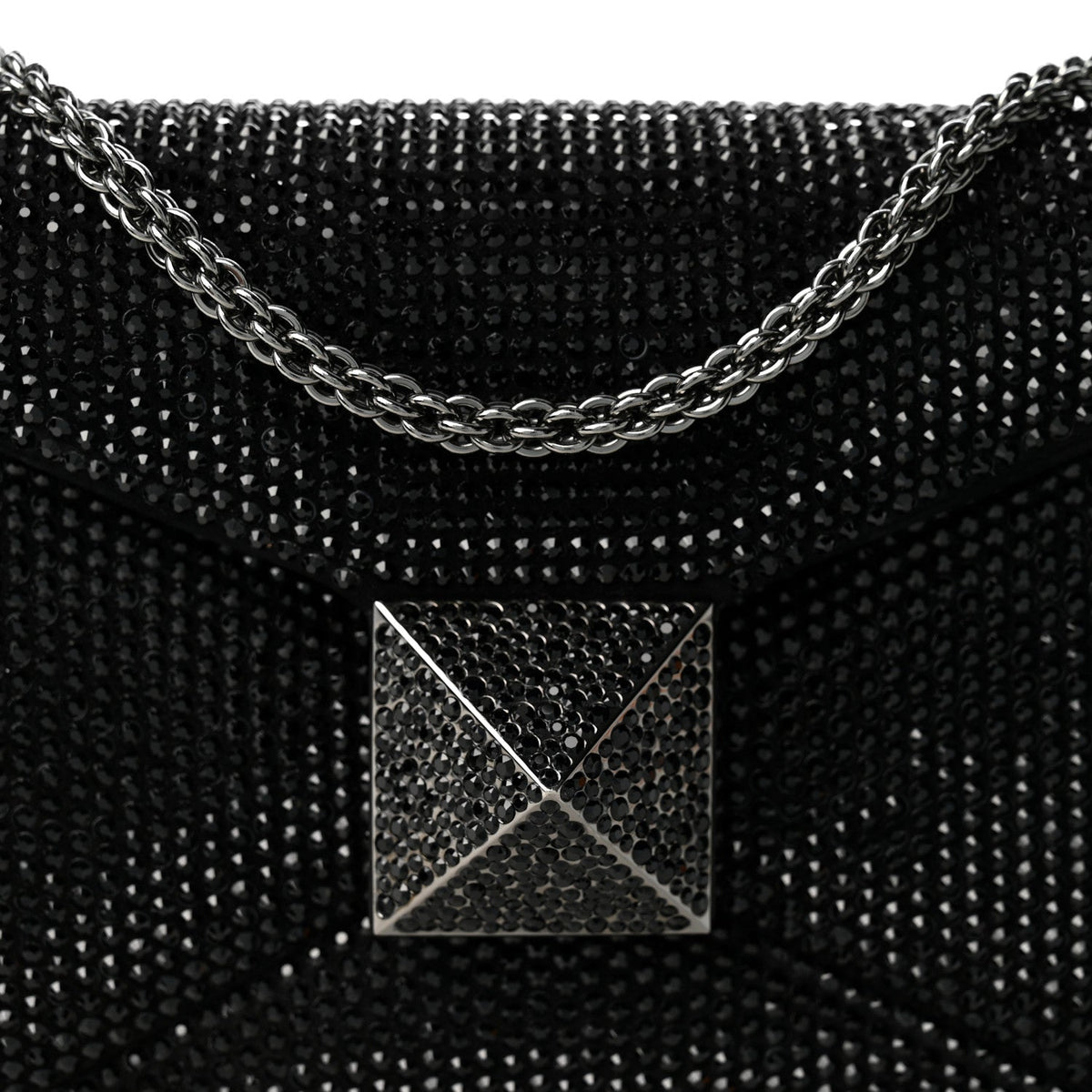 Small Suede Clutch Bag - Black