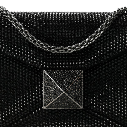 Small Suede Clutch Bag - Black