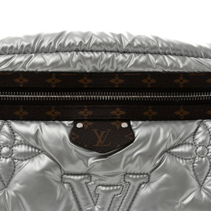 Econyl Monogram Pillow Bumbag Silver Handbag