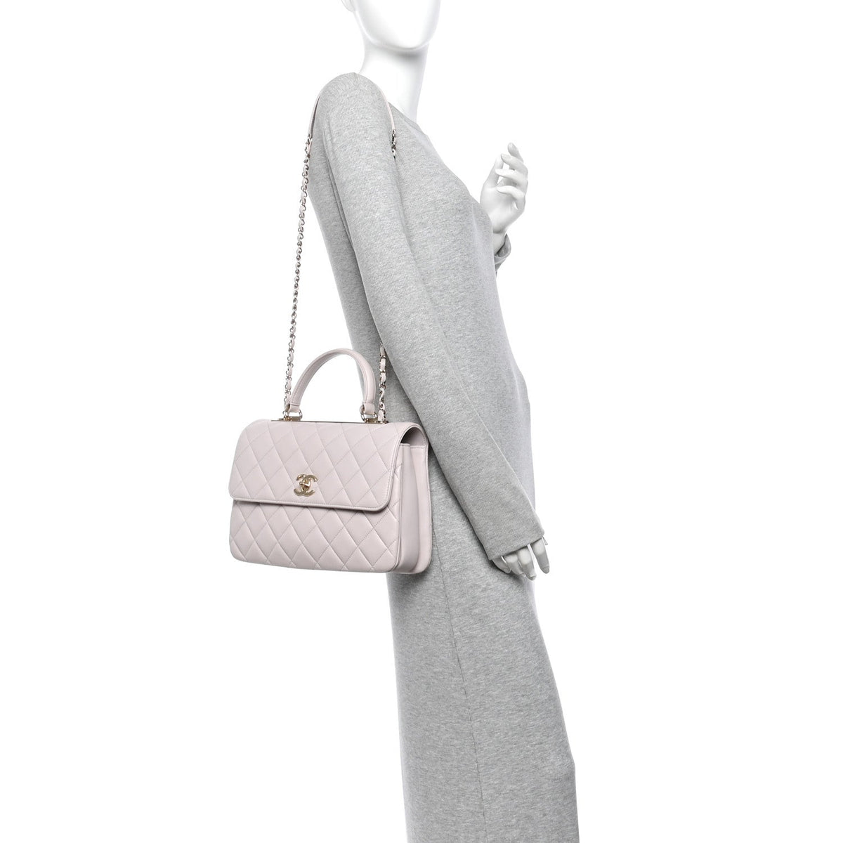 Medium Quilted Lambskin Flap Shoulder Bag - Pink