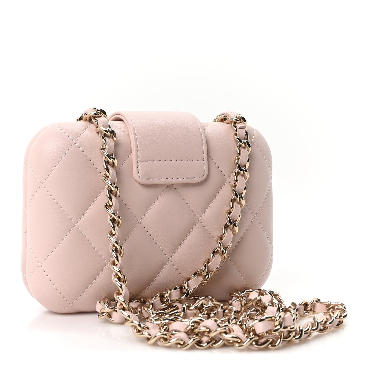 Mini Quilted Lambskin Handbag - Pink