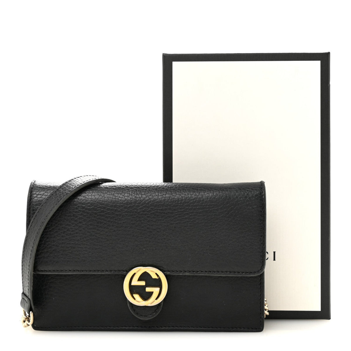 Calfskin Wallet Bag - Black