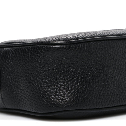 Mini Calfskin Handbag - Black