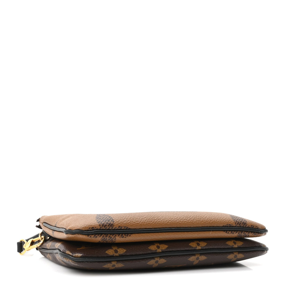 Reverse Monogram Giant Double Zip Pochet Handbag