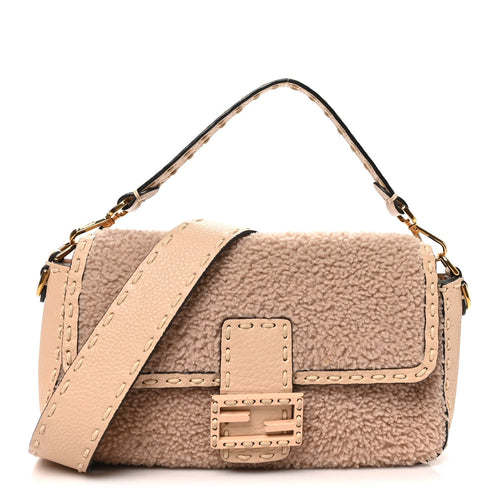 Sheepskin Handbag - Plaster