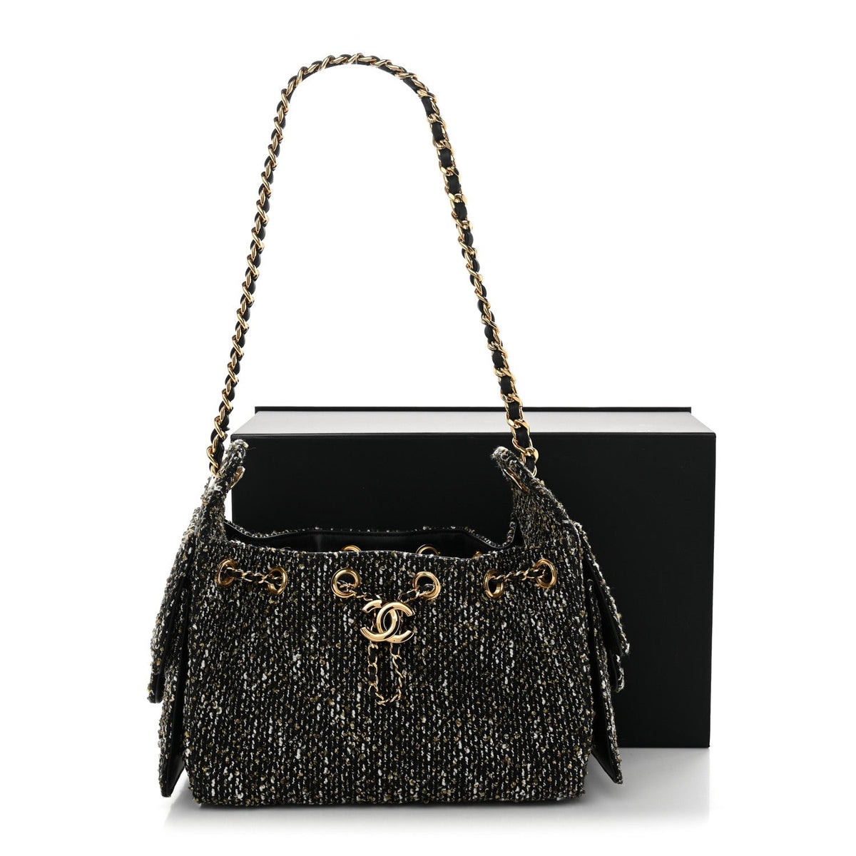 Mini Quilted Handbag - Black