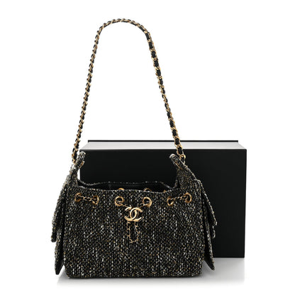 Mini Quilted Handbag - Black