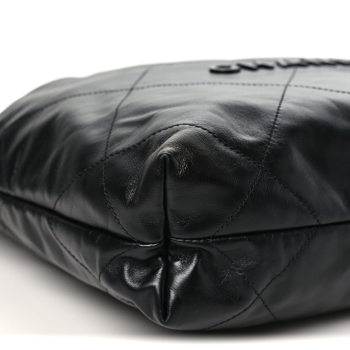 Small Quilted Calfskin Handbag - Black