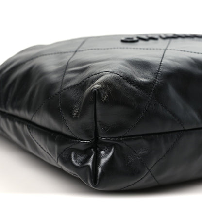Small Quilted Calfskin Handbag - Black