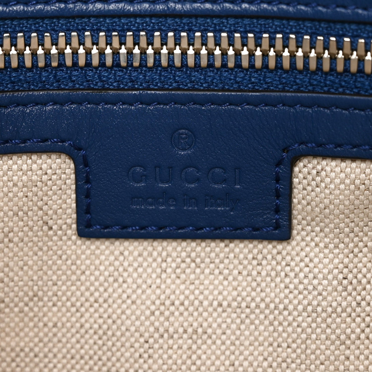 Medium Calfskin Pouch - Blue