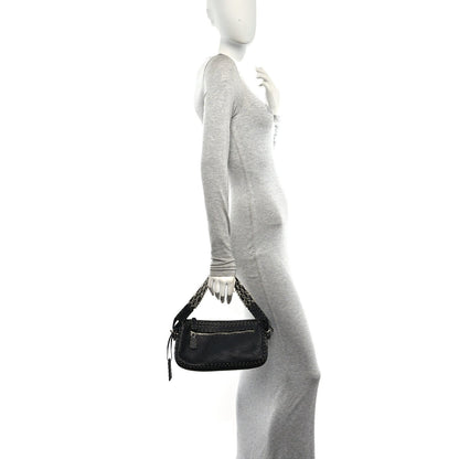 Calfskin Shoulder Bag - Black