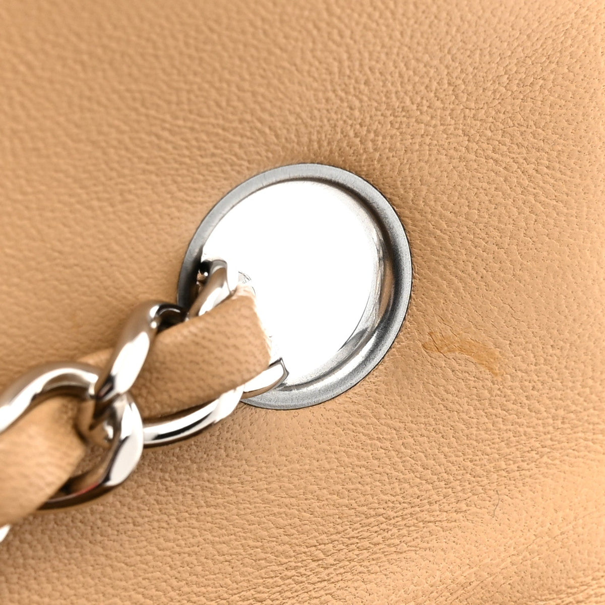 Mini Quilted Lambskin Flap Shoulder Bag - Tan