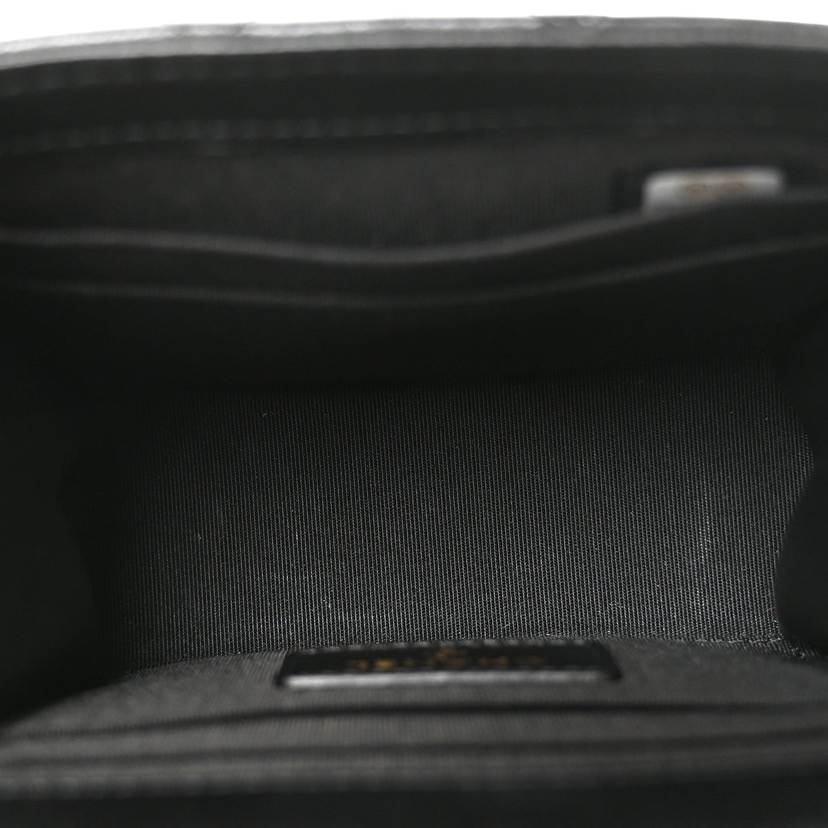 Mini Quilted Lambskin Wallet Bag - Black