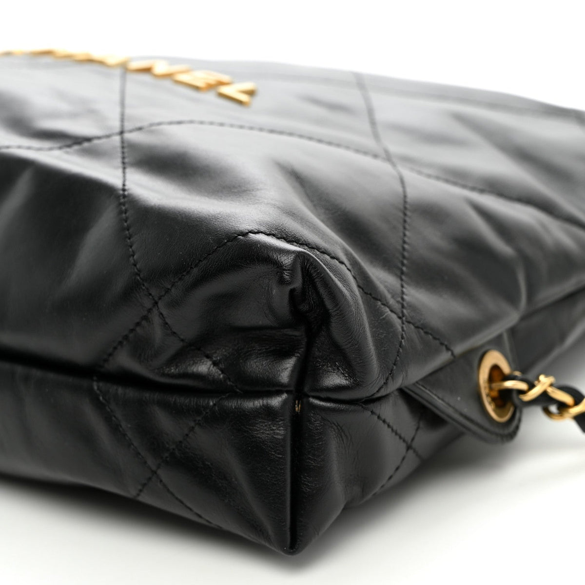 Quilted Calfskin Backpack - Black