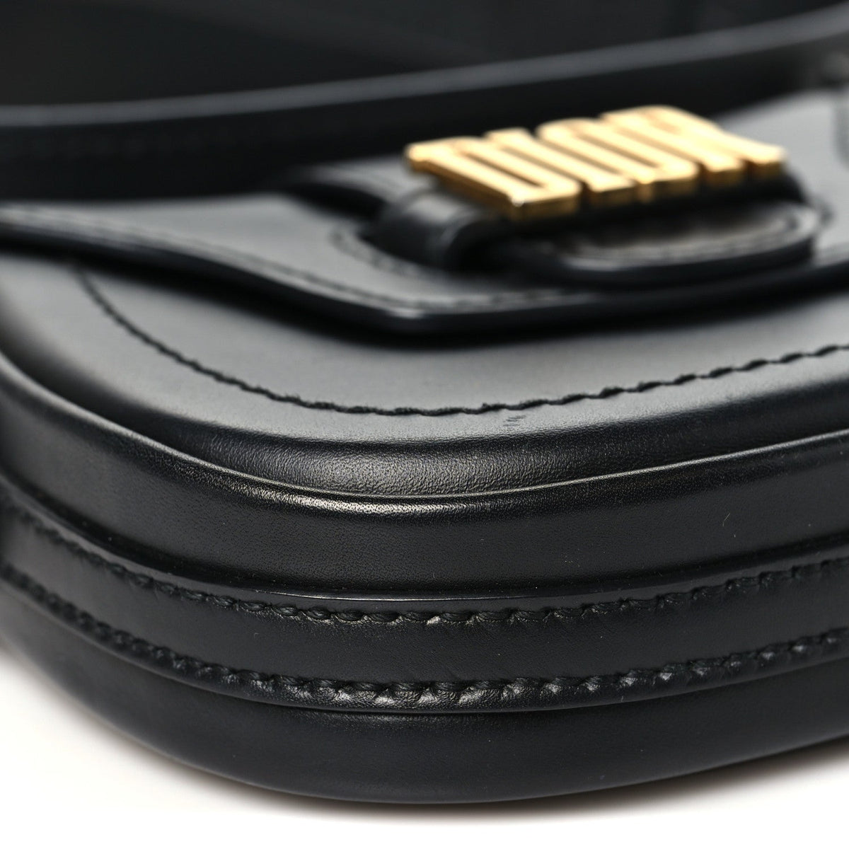 Mini Calfskin Handbag - Black