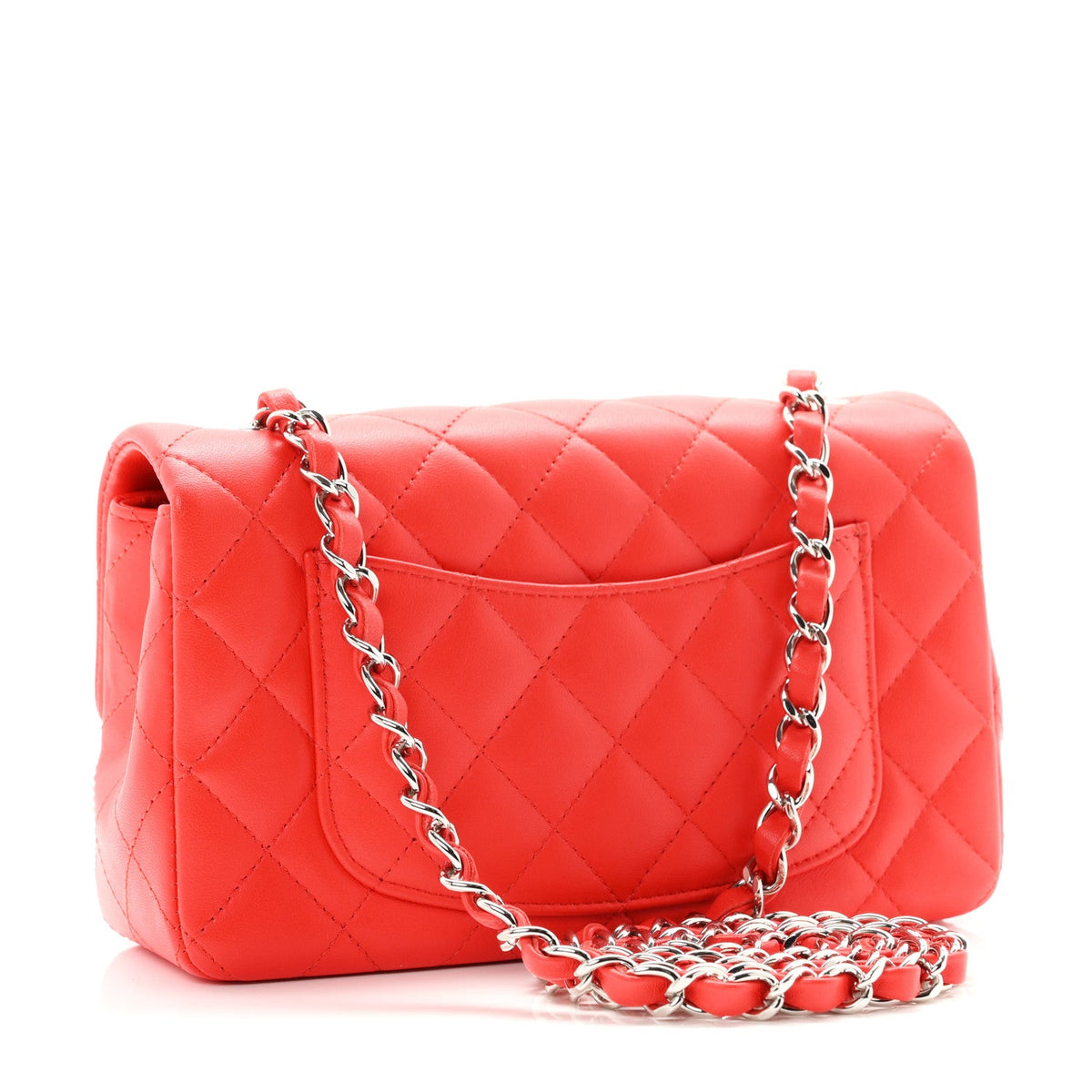Mini Quilted Lambskin Flap Shoulder Bag - Tan