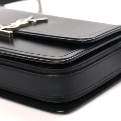 Medium Calfskin Satchel Bag - Black