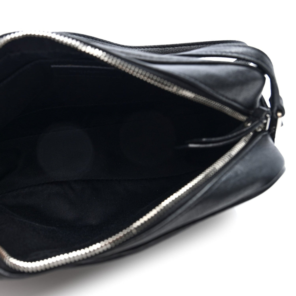 Small Lambskin Crossbody Bag - Black