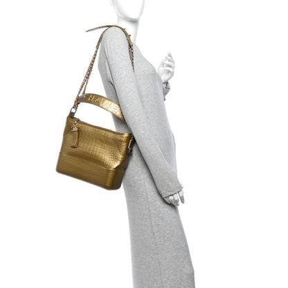 Medium Calfskin Hobo Bag - Gold