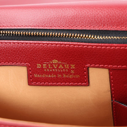 Calfskin Satchel Bag - Red