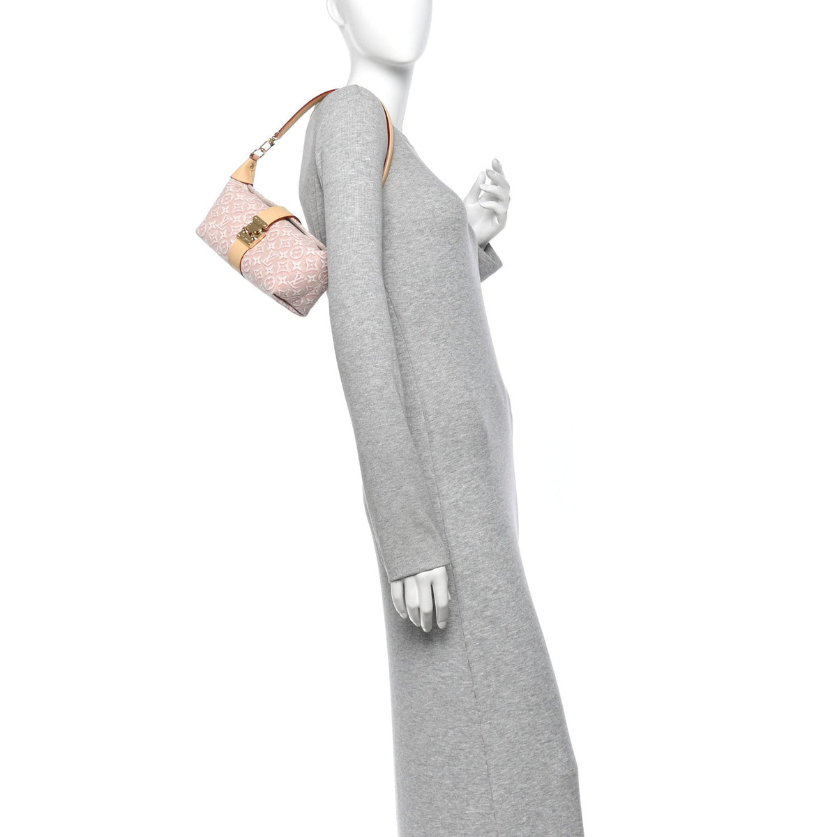 Monogram Embleme Mia Pochette Rose Ruban Handbag