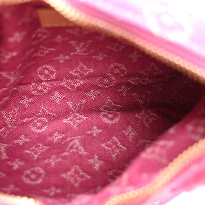 Monogram Denim Pochette Valley Fuchsia Handbag
