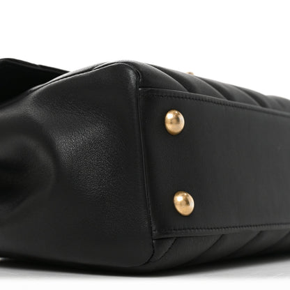 Quilted Calfskin Handbag - Black